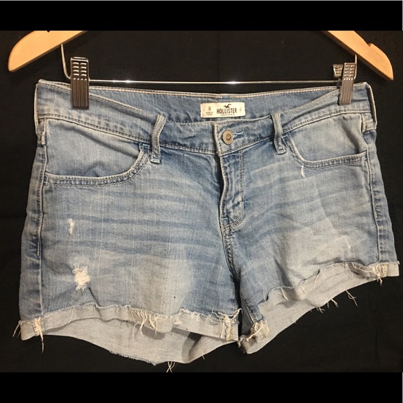 Hollister Pants - Hollister blue jean shorts